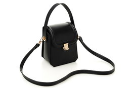 Vince Camuto Bolso Bandolera Negro Lagoon en Piel de Polivinilo